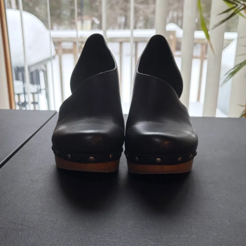 Kork-Ease Women's Black Leather Ankle Booties